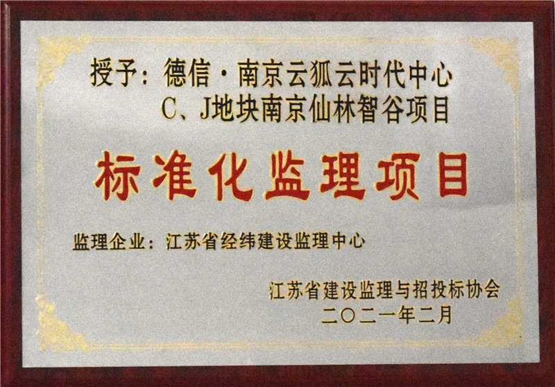 2021年標準化項目監理