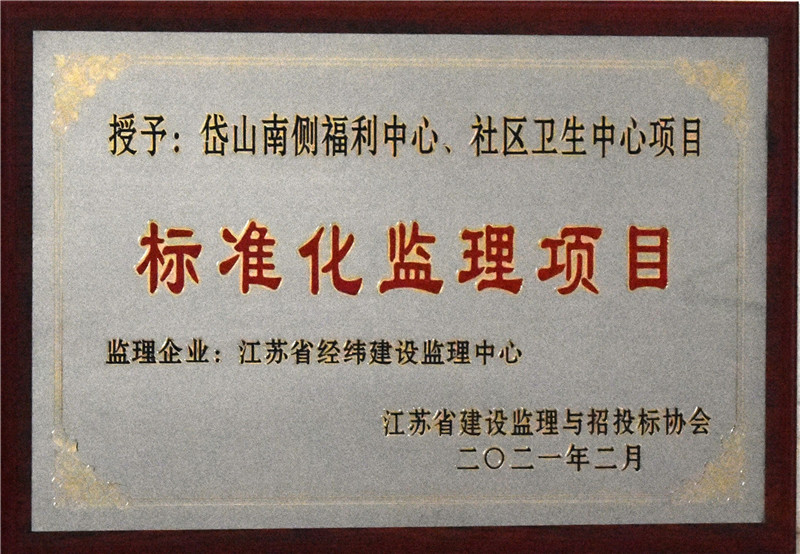 2021年標準化項目監理